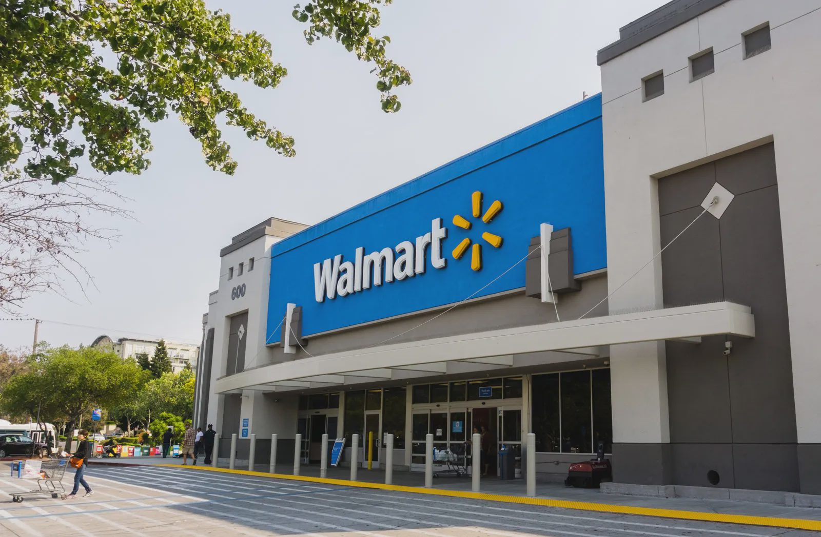 Walmart store exterior in Mountain View, California